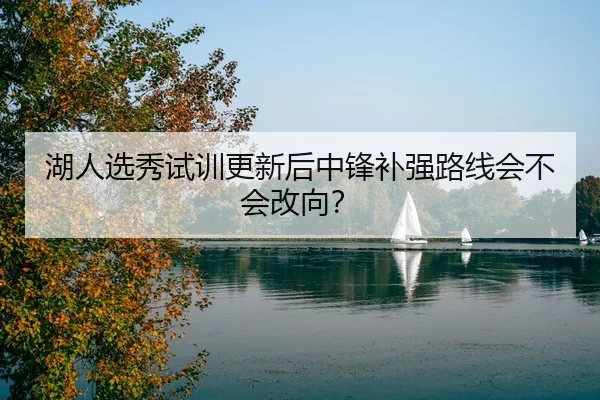 湖人选秀试训更新后中锋补强路线会不会改向？